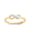 Diamond Infinity Ring in 9ct Yellow Gold