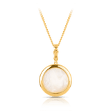 15mm Mabe Pearl Pendant in 9ct Yellow Gold