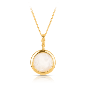 15mm Mabe Pearl Pendant in 9ct Yellow Gold - Wallace Bishop