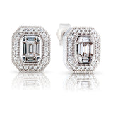 Diamond Cluster Bridal Ring in 9ct White Gold Ring