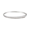 2.00ct TW Oval Cut Diamond Bangle in 18ct White Gold