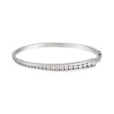 2.00ct TW Oval Cut Diamond Bangle in 18ct White Gold