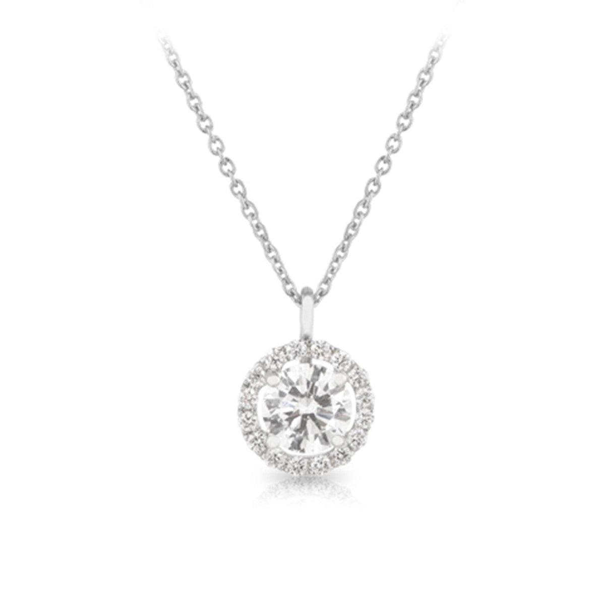 18 Carat White Gold Diamond Necklace Bar - Northumberland Goldsmiths