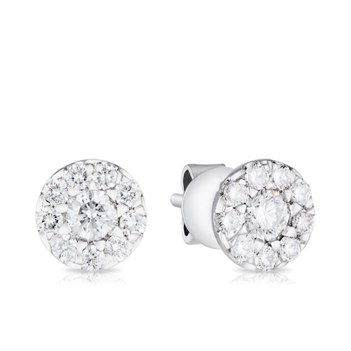 Second Hand 14ct Yellow Gold 050ct Brilliant Cut Diamond Stud Earrings  4317160  thbakercouk