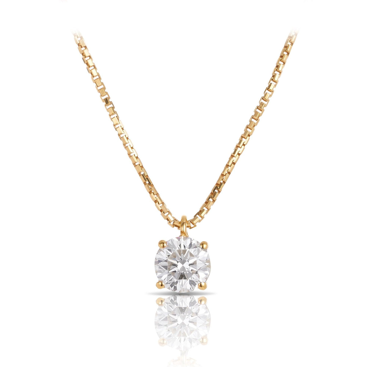 18ct Yellow Gold Diamond Pendant - Wallace Bishop