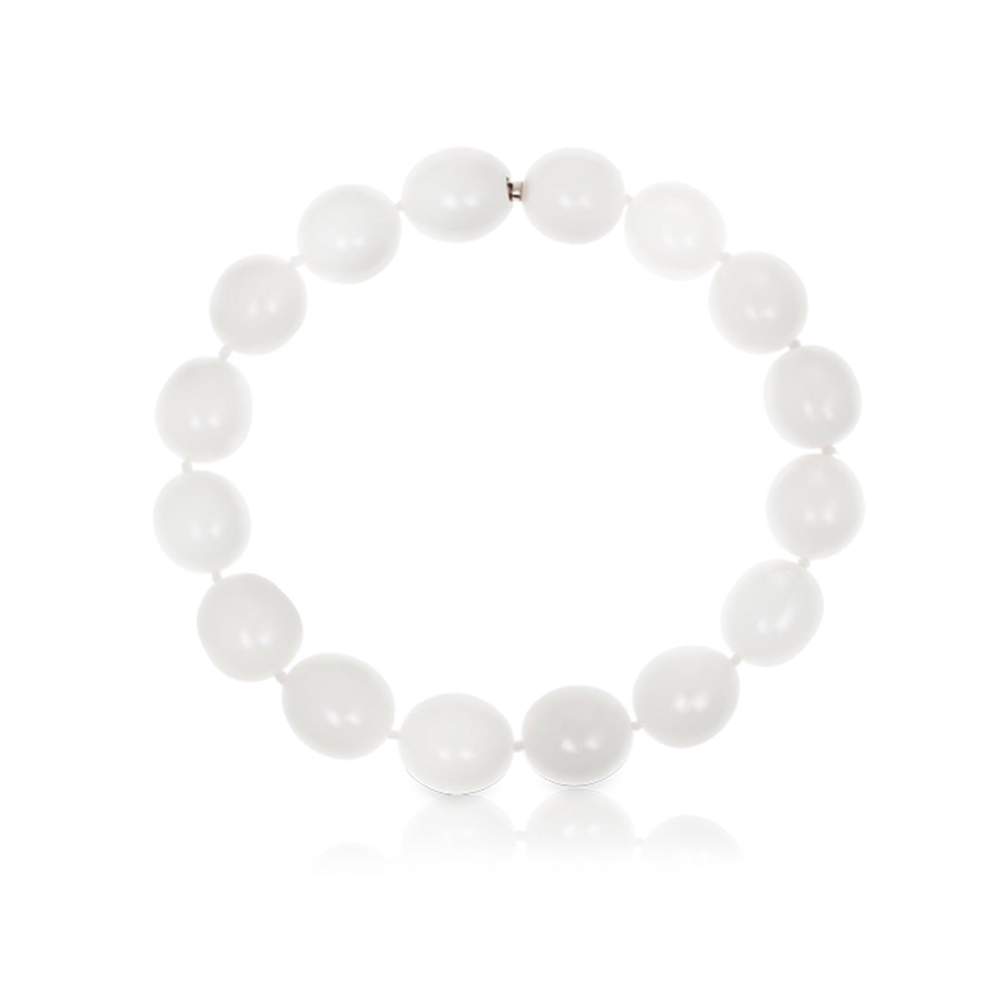 18ct White Gold Bayonet Bracelet 190mm