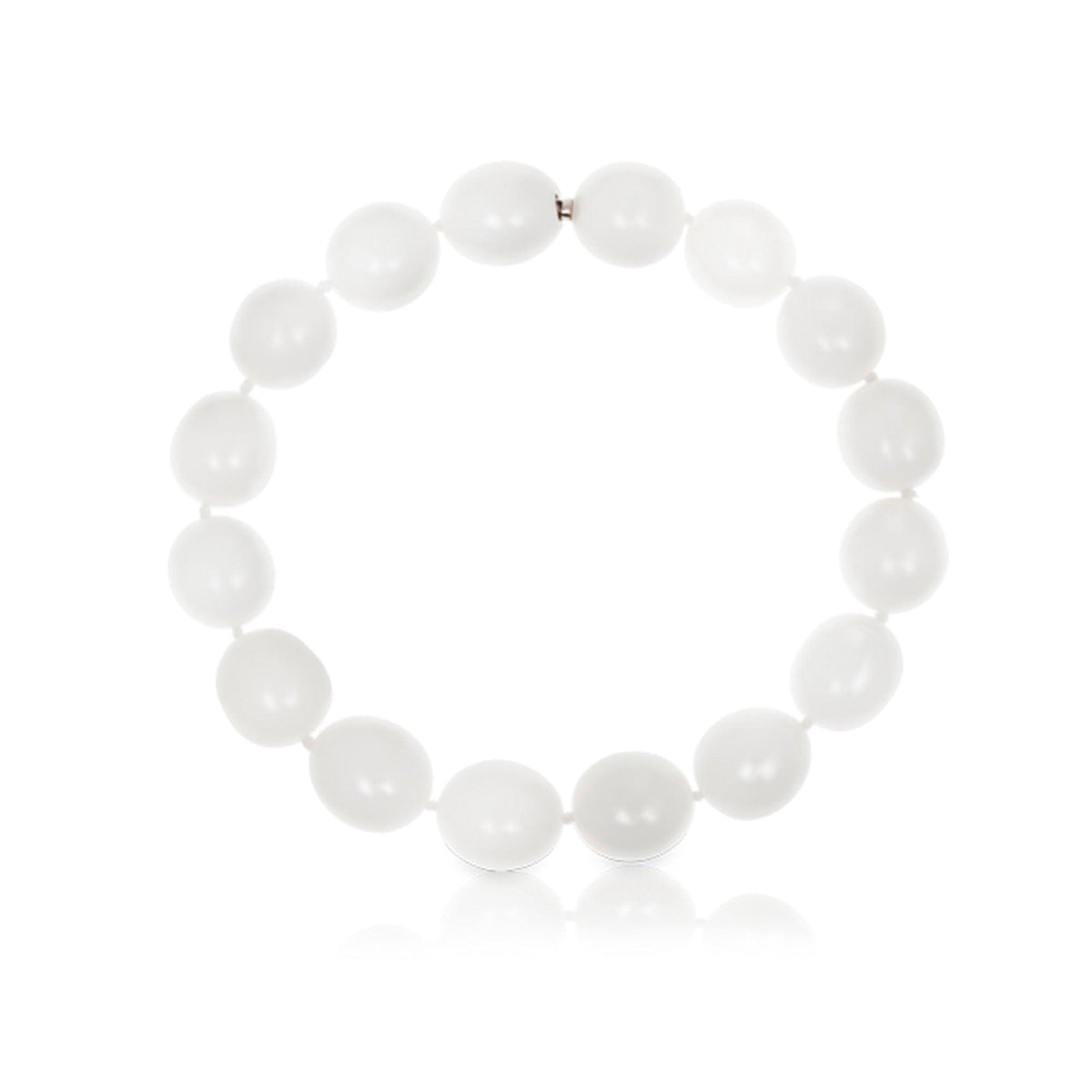 190mm Bayonet Pearl Bracelet in 18ct White Gold - Wallace Bishop
