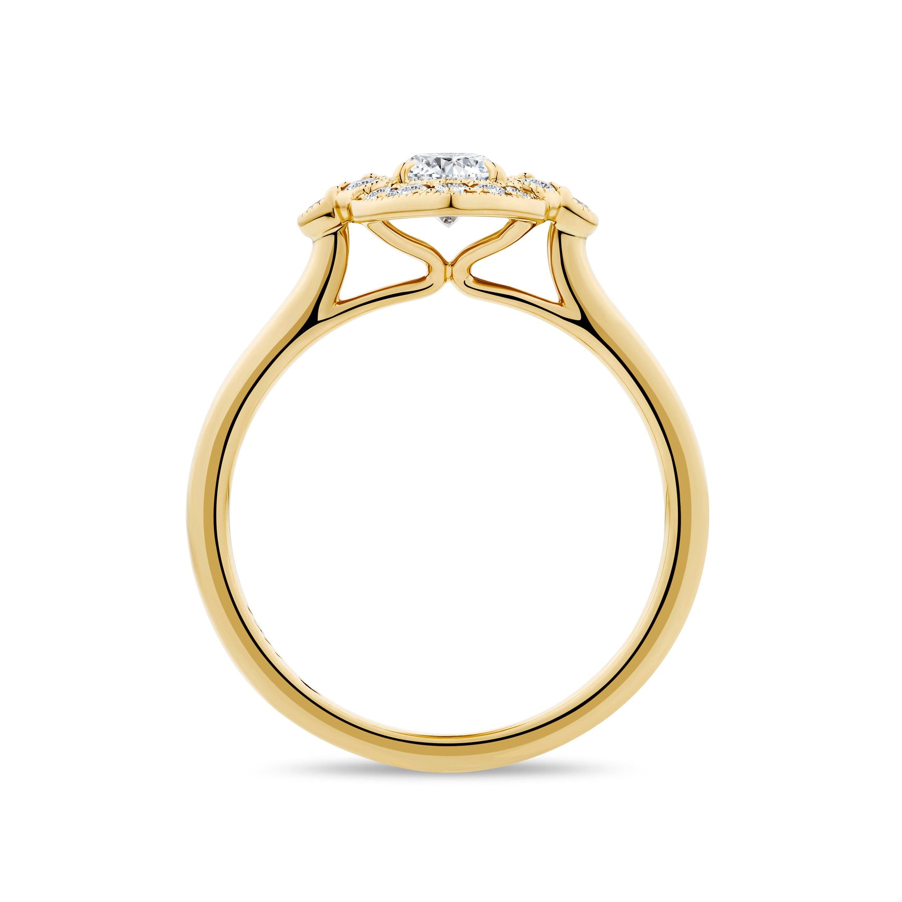 1916™ 1.36ct TW Diamond Three Stone Engagement Ring in 18ct Yellow Gold - Wallace Bishop