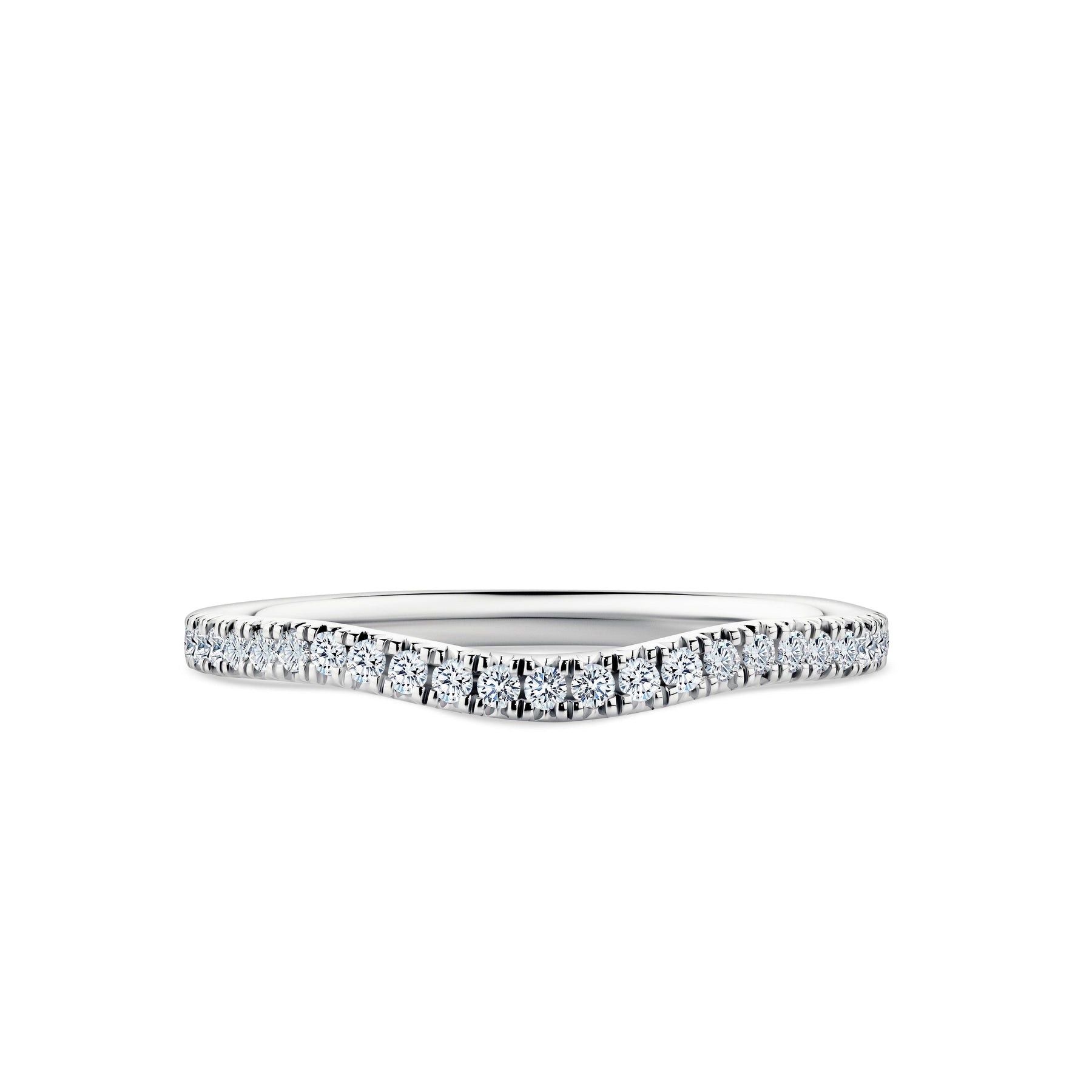 1917™ 0.21ct TW Diamond Pave Wedding Band in 18ct White Gold - Wallace Bishop