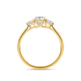 1917™ 0.87ct TW Diamond Three Stone Engagement Ring in 18ct Yellow Gold
