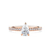 1917™ 0.96ct TW Diamond Pear Solitaire Engagement Ring in 18ct Rose Gold