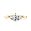 1917™ 0.98ct TW Diamond Pear Three Stone Engagement Ring in 18ct Yellow Gold