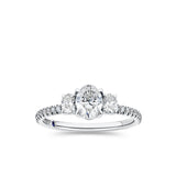 1917™ 1.12ct TW Diamond Three Stone Engagement Ring in 18ct White Gold