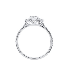 1917™ 1.12ct TW Diamond Three Stone Engagement Ring in 18ct White Gold - Wallace Bishop