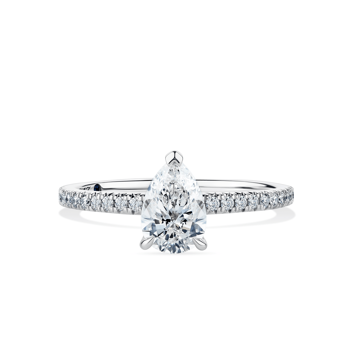 1917™ 1.16ct TW Diamond Pear Solitaire Engagement Ring in 18ct White Gold - Wallace Bishop
