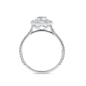 1917™ 1.30ct TW Diamond Vintage Halo Engagement Ring in 18ct White Gold - Wallace Bishop