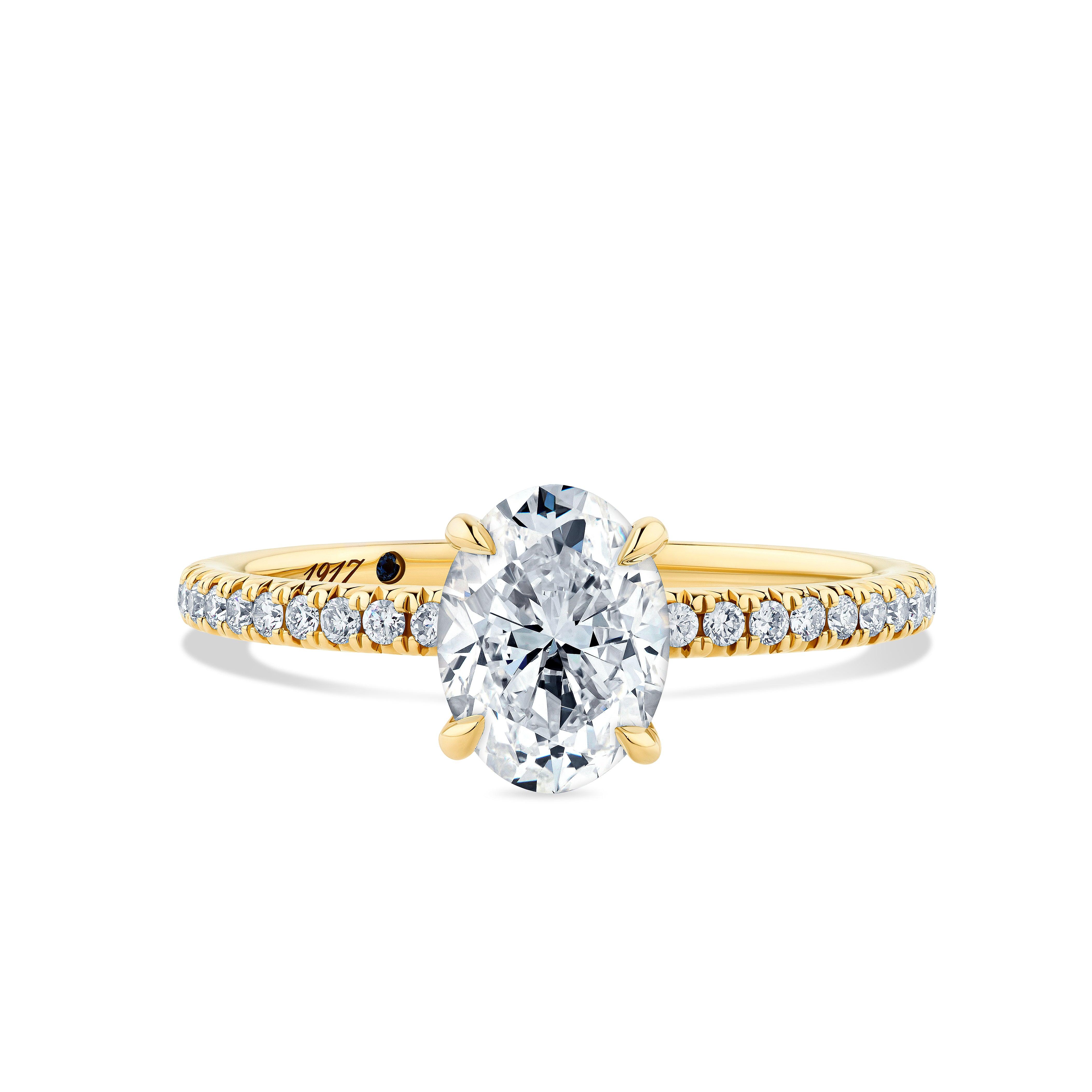 1917™ 1.45ct TW Diamond Solitaire Engagement Ring in 18ct Yellow Gold