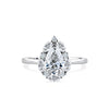 1917™ 1.72ct TW Diamond Vintage Pear Halo Engagement Ring in 18ct White Gold