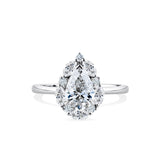 1917™ 1.72ct TW Diamond Vintage Pear Halo Engagement Ring in 18ct White Gold