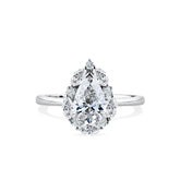 1917™ 1.72ct TW Diamond Vintage Pear Halo Engagement Ring in 18ct White Gold - Wallace Bishop