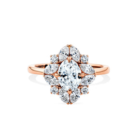 1917™ 1.77ct TW Diamond Vintage Halo Engagement Ring in 18ct Rose Gold - Wallace Bishop