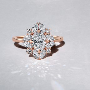 1917™ 1.77ct TW Diamond Vintage Halo Engagement Ring in 18ct Rose Gold - Wallace Bishop