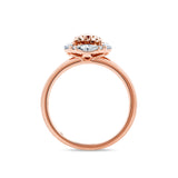 1917™ 0.52ct TW Diamond Vintage Pear Halo Engagement Ring in 18ct Rose Gold