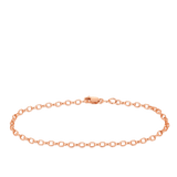 19cm Solid Belcher Link Bracelet in 9ct Rose Gold