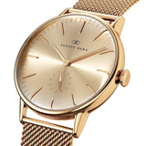 August Berg Men's Serenity Gold PVD Quartz Fashion Watch Champagne Dial