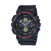 Casio Men's G-SHOCK Resin Analogue Digital Sport Watch Black Dial GA140-1A4