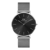 Daniel Wellington Classic 40 Sterling Silver & Onyx Watch