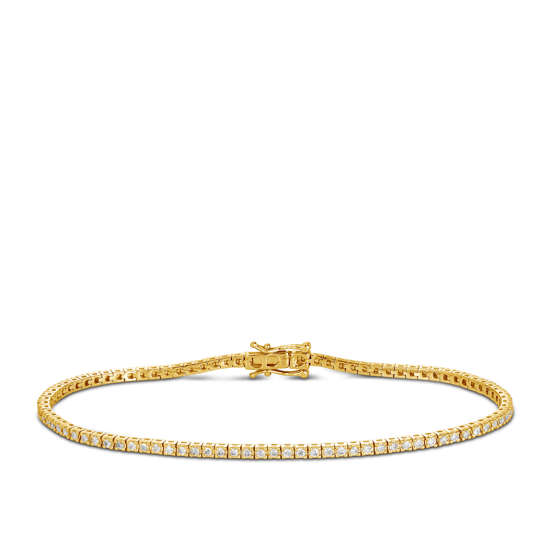 1ct Diamond Tennis Bracelet in 9ct Yellow Gold - Wallace Bishop