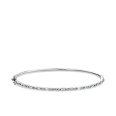 1ct TDW Diamond Bangle in 9ct White Gold - Wallace Bishop