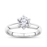 1ct TDW Diamond Solitaire Engagement Ring in 18ct White Gold - Wallace Bishop