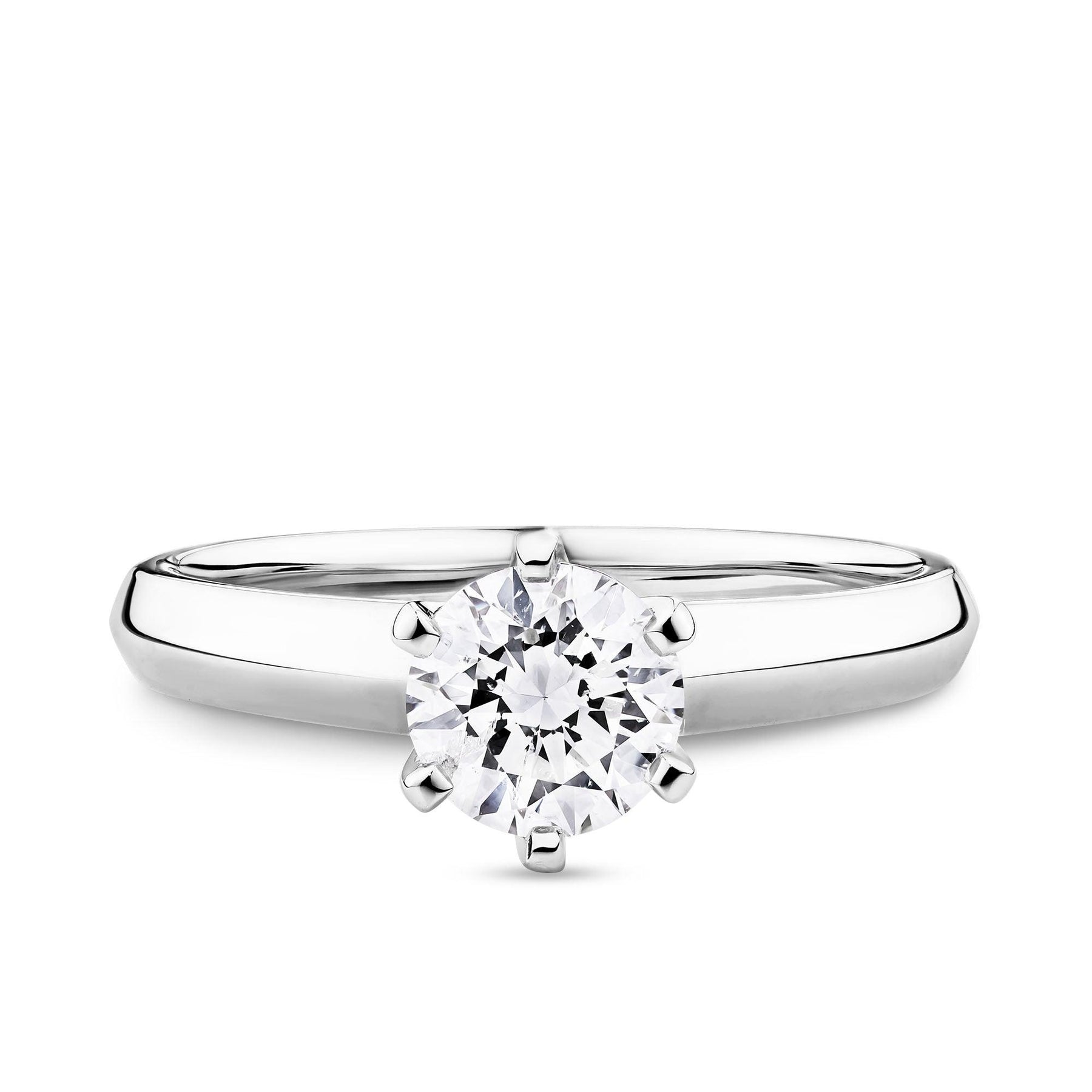 1ct TDW Diamond Solitaire Engagement Ring in 18ct White Gold - Wallace Bishop
