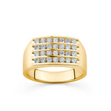 Men's 1ct TW Diamond Band in 9ct Yellow Gold