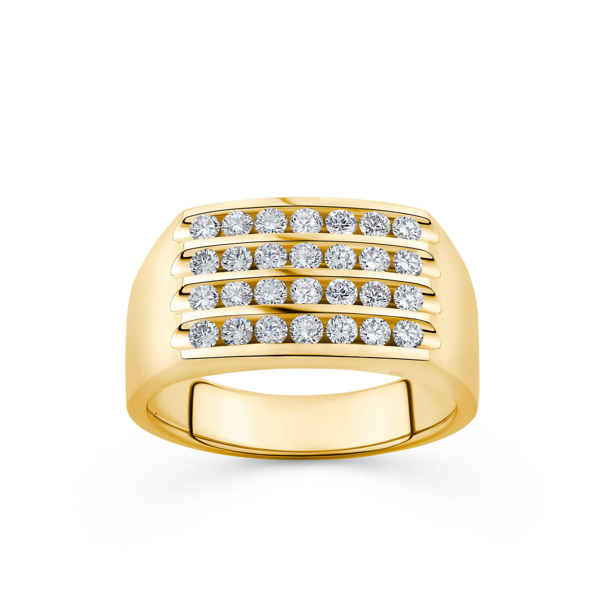 1ct TDW Men's Diamond Band in 9ct Yellow Gold - Wallace Bishop