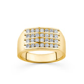 1ct TDW Men's Diamond Band in 9ct Yellow Gold - Wallace Bishop