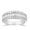 1ct TW Diamond Baguette Ring in 18ct White Gold
