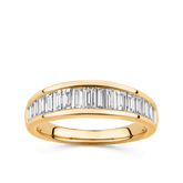1ct TW Diamond Baguette Ring in 9ct Yellow Gold - Wallace Bishop
