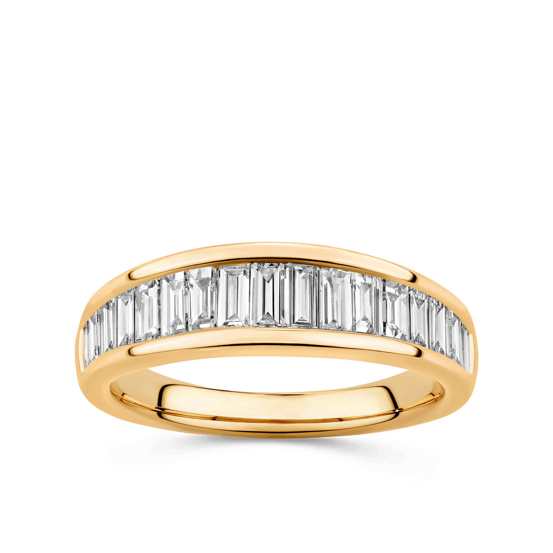 1ct TW Diamond Baguette Ring in 9ct Yellow Gold - Wallace Bishop