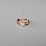 1.00ct TW Diamond Halo Engagement & Wedding Bridal Set in 9ct White & Rose Gold