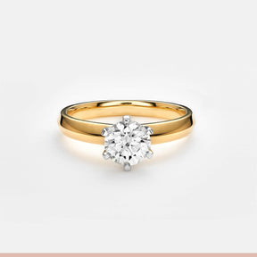 1ct TW Diamond Solitaire Engagement Ring in 18ct Yellow & White Gold - Wallace Bishop