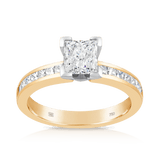 1ct TW Diamond Solitaire Engagement Ring in 18ct Yellow & White Gold - Wallace Bishop