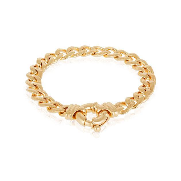 20cm Curb Link Bracelet in 9ct Yellow Gold - Wallace Bishop