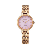 Citizen Eco Drive Women's 27mm Rose PVD Watch EM0993-82X