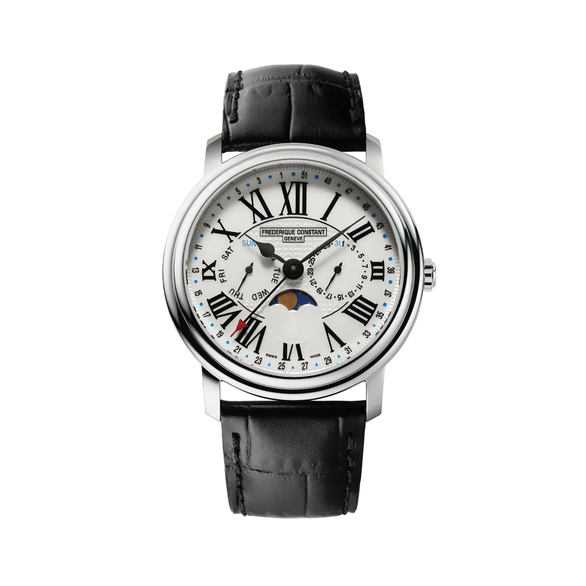 Frederique Constant Classic Men’s 40mm Quartz Moonphase Watch FC-270M4P6