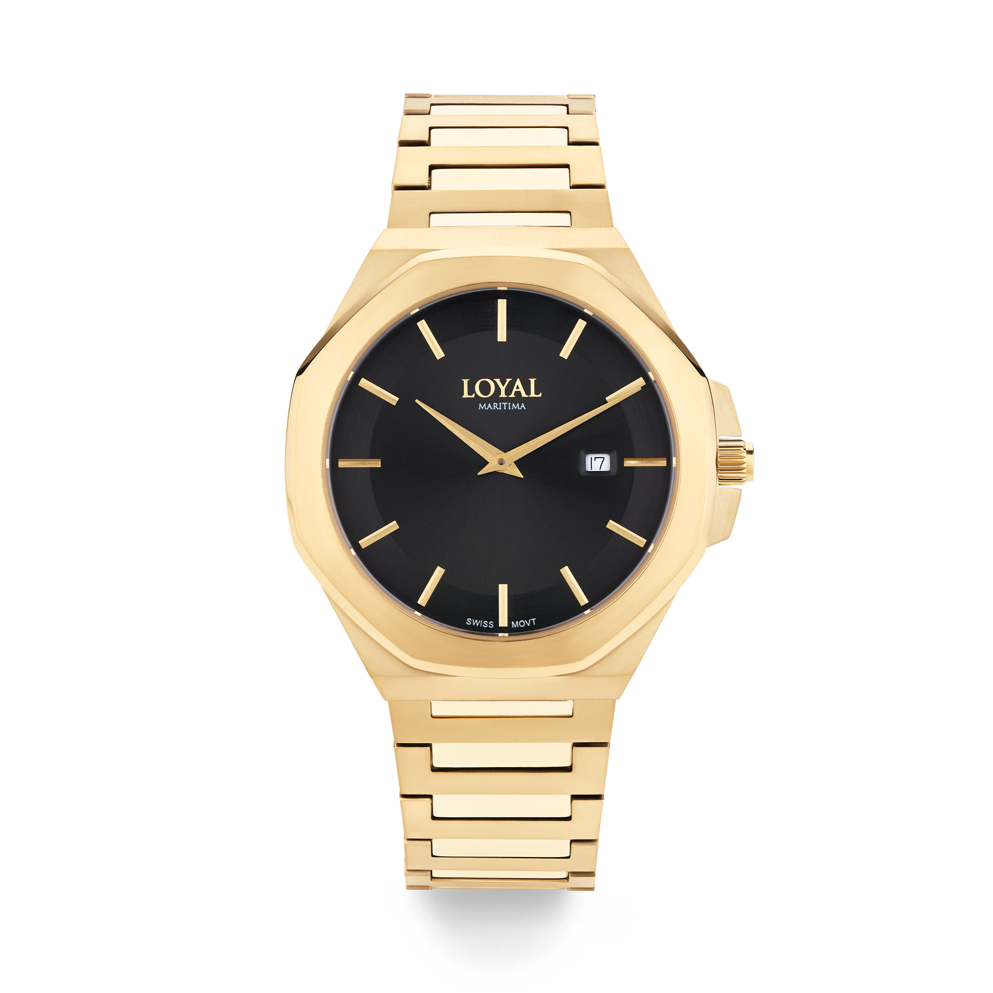 Loyal Maritima Men's 41mm Gold Quartz Watch