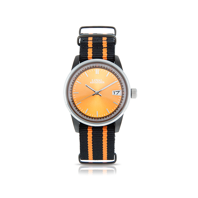 Loyal Adventurer Black and Steel Quartz Watch