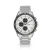Loyal Men's Adventurer Stainless Steel Quartz Chronograph Sport Watch Silver Dial